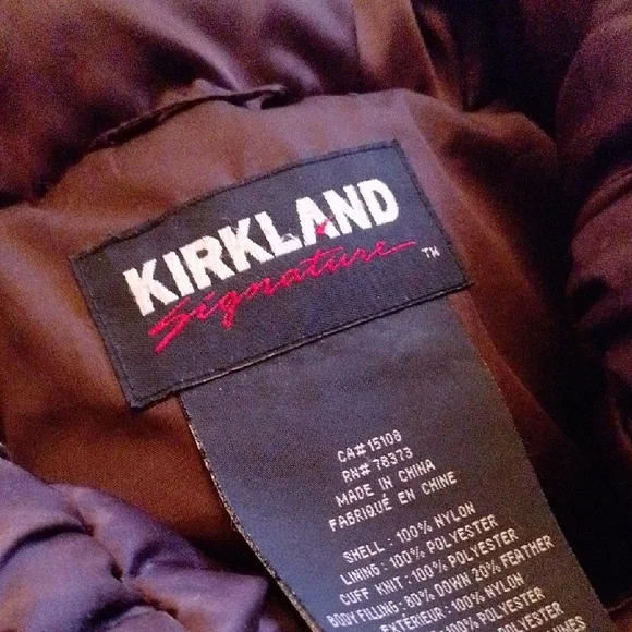 WOMENS COSTCO KIRKLAND SIGNATURE DOWN BROWN PUFFER JACKET - Picture 2 of 9